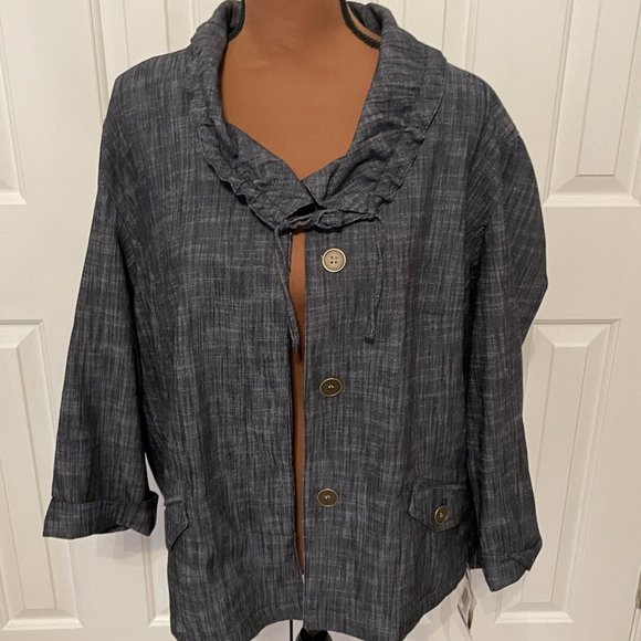 JM Collection 3/4 Sleeve Jacket, SIze 18, NWT - Picture 2 of 8